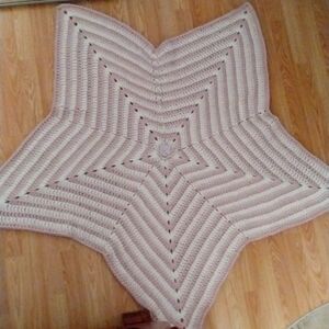 Handmade crochet Star blanket